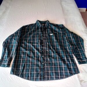 Ariat Relentless Men's Black Multi Plaid Western Cowboy Shirt XXL Long Sleeve